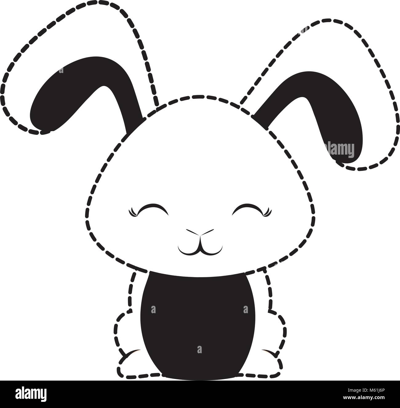 Cute rabbit icon Stock Vector Image & Art - Alamy