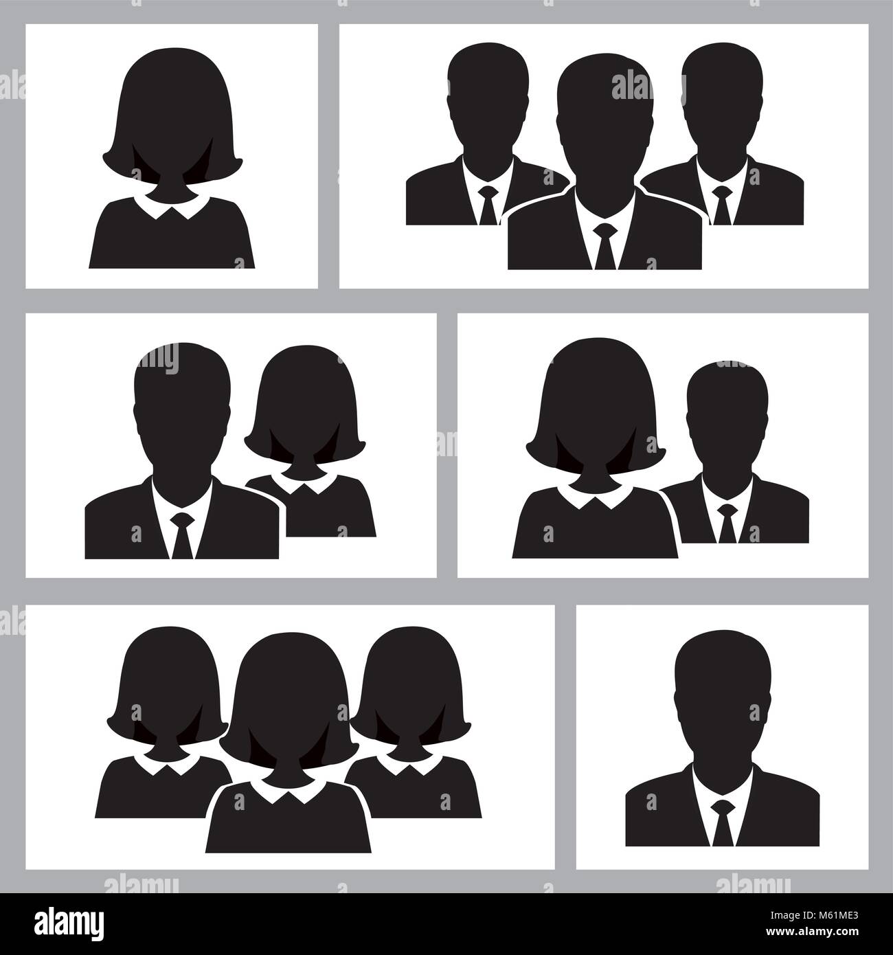 Business People icons,Vector illustration Stock Vector