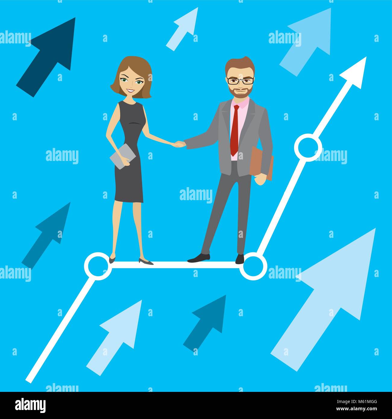 businessman and business woman Stock Vector Image & Art - Alamy