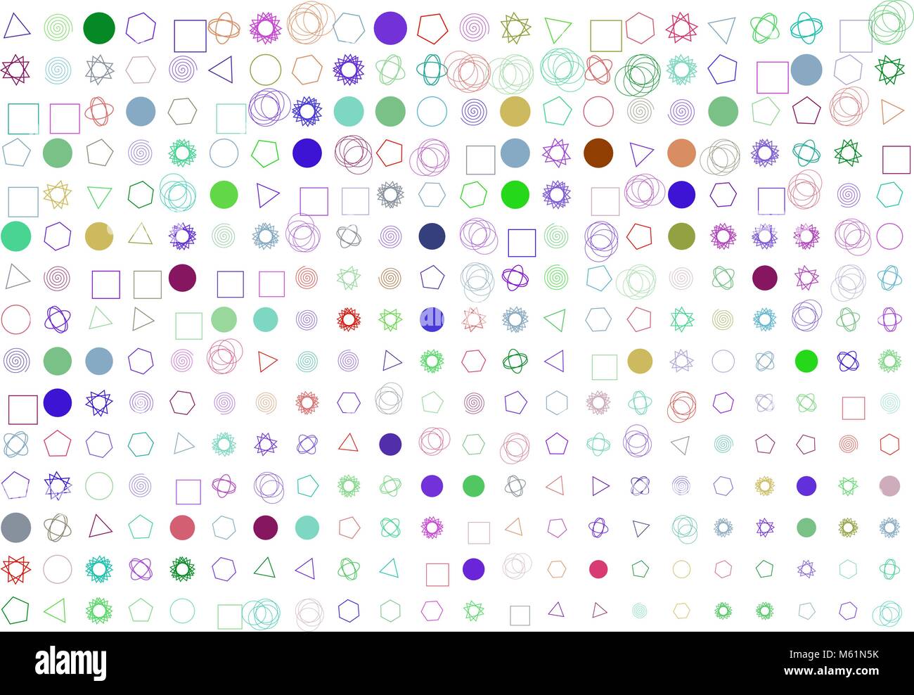 Abstract background with shape of mixed pattern. Style of mosaic or ...