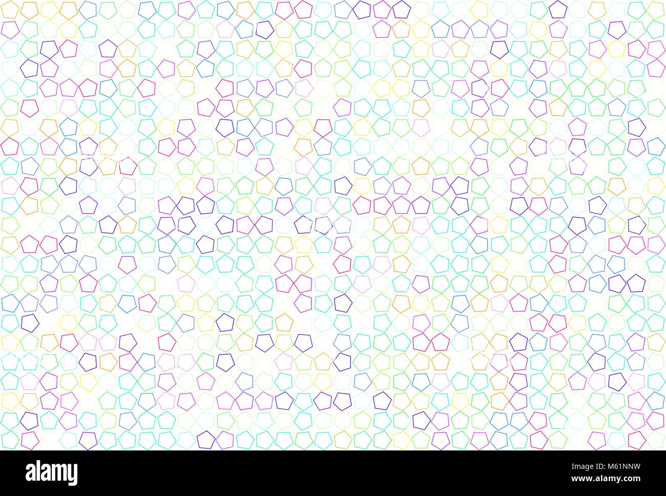 Color abstract pentagon pattern generative art background. Style of ...