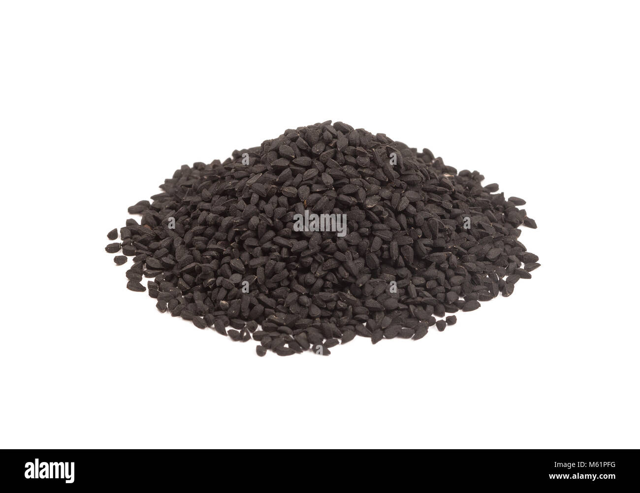 Nigella Sativa ,Black Cumin seeds isolated Stock Photo