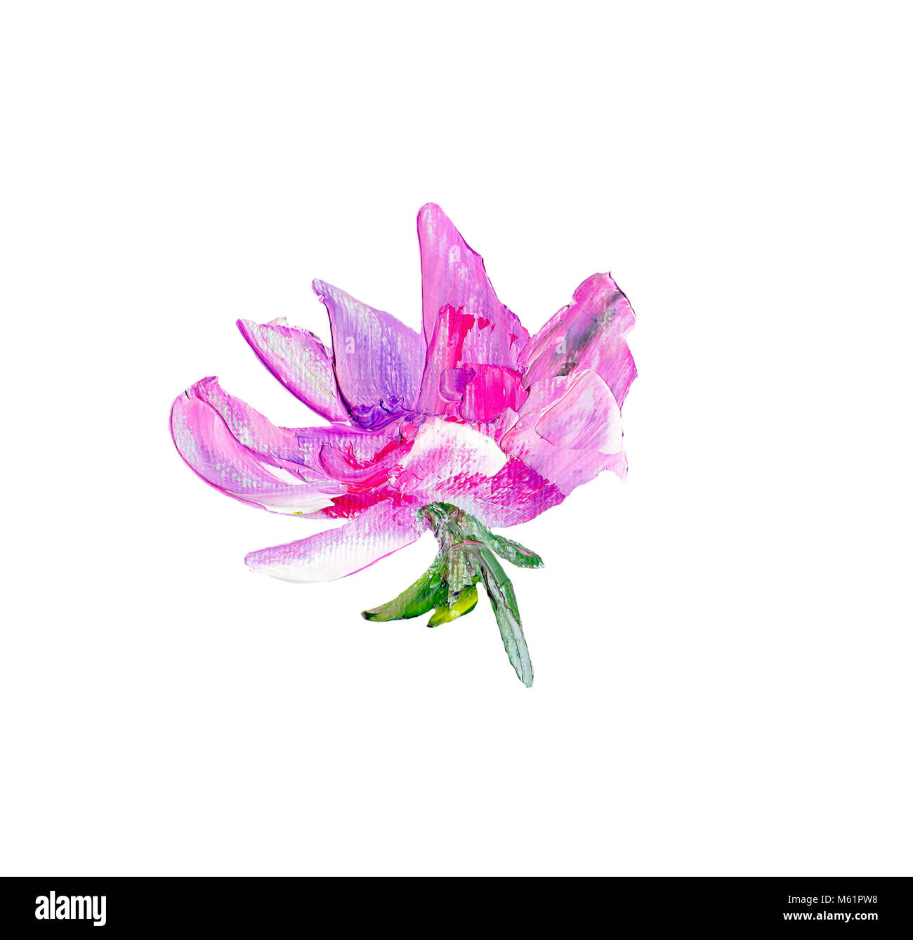 Purple flower illustration hi-res stock photography and images - Alamy