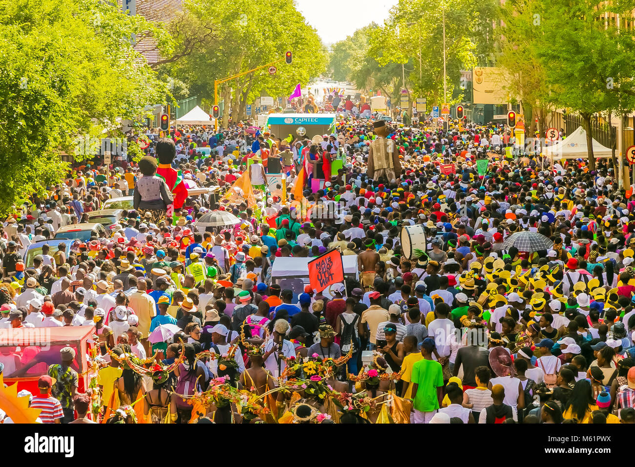 Pretoria, South Africa, 09/24/2016, Floats and fancy dress costumes at the Gauteng Carnival in