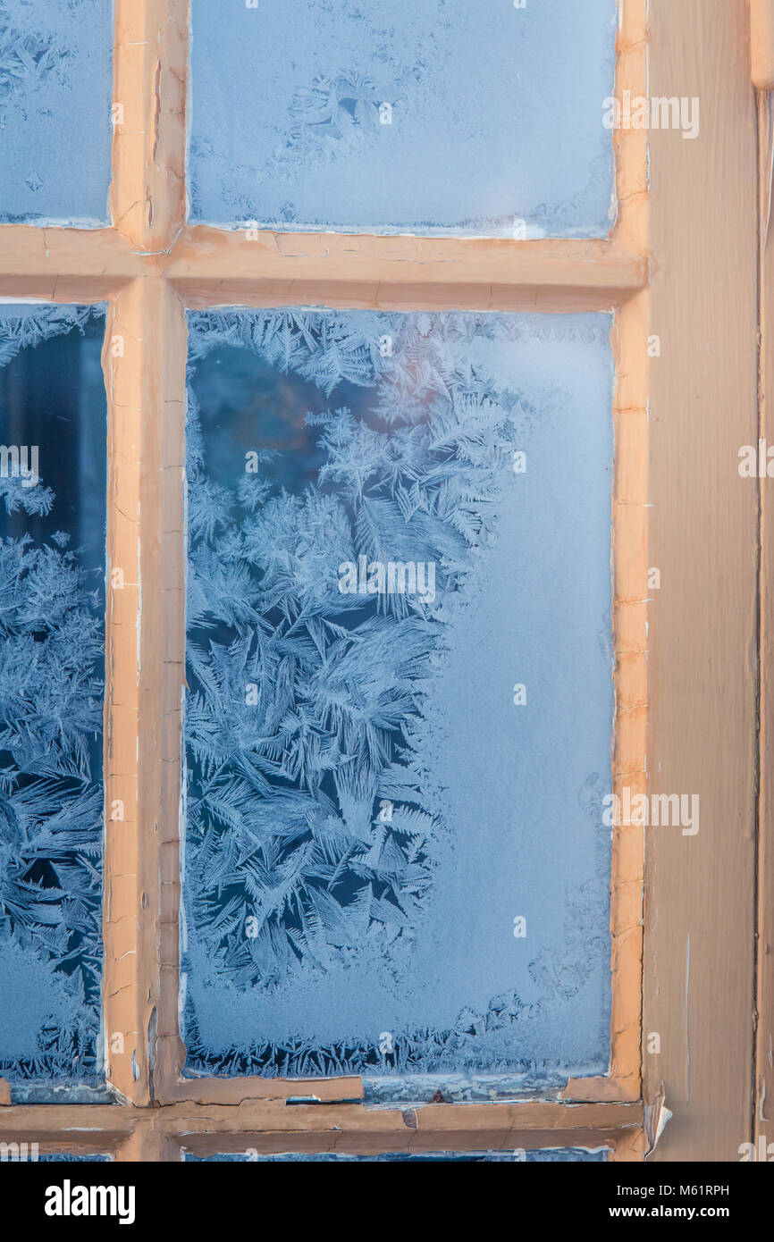 beautiful-wooden-window-with-frozen-ice-flowers-in-norwegian-town-stock