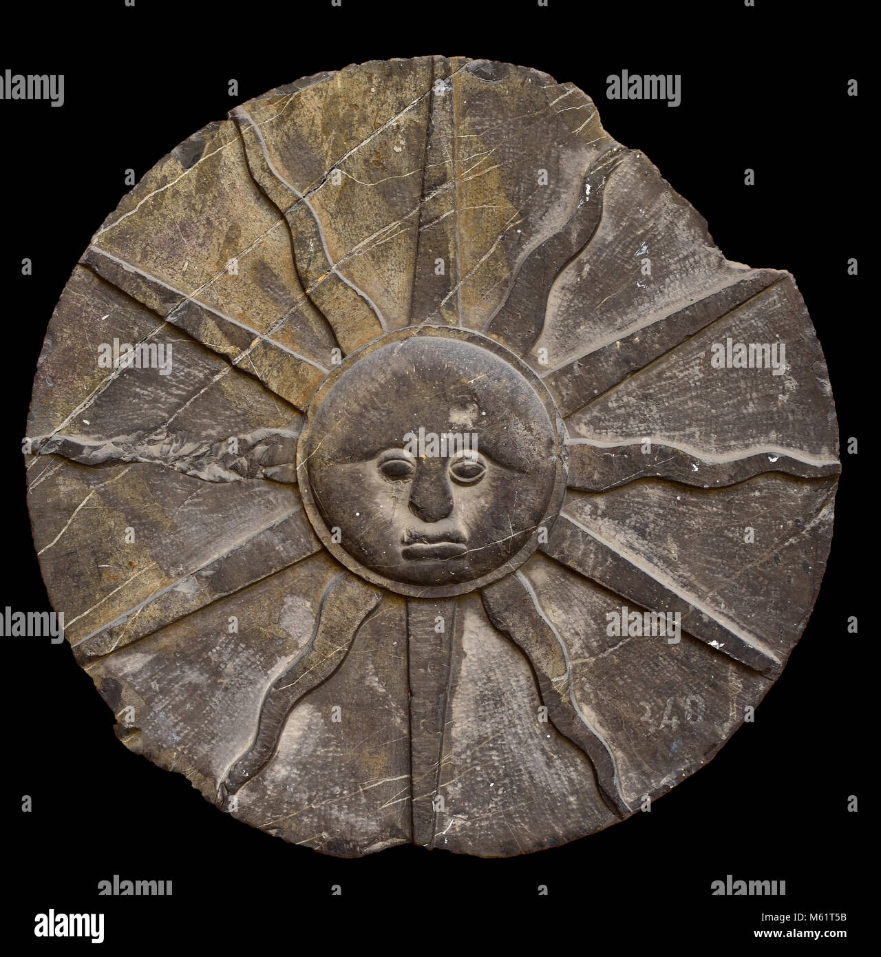 Emblema Solar - Solar Emblem  18th,century, Spain, Spanish, Stock Photo