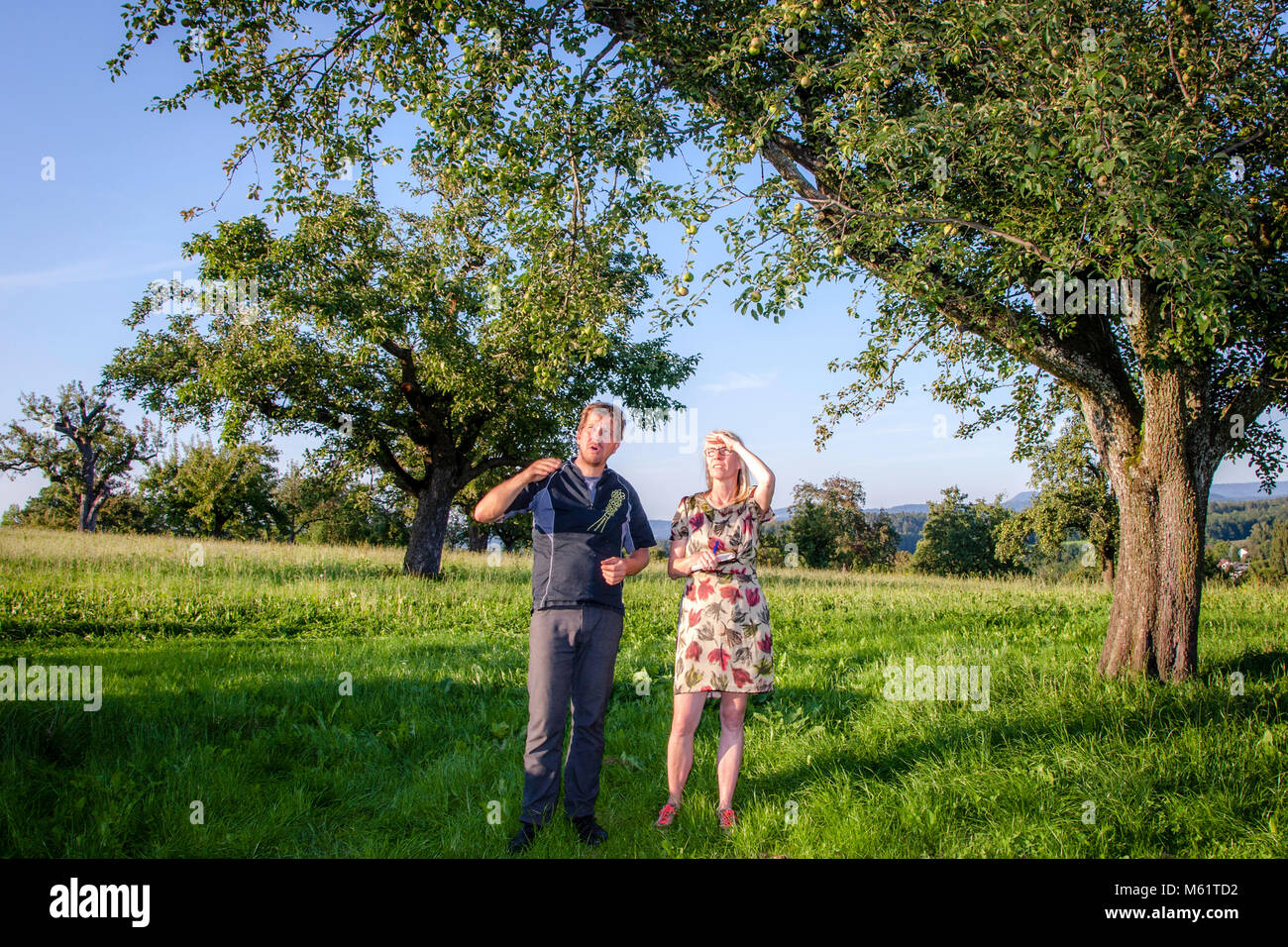 Longing for paradise. Jörg Geiger talks to food journalist Angela Berg about nature conservation and biodiversity Stock Photo
