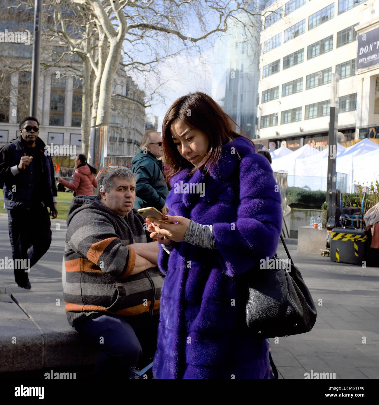 Chinese woman fur coat hires stock photography and images Alamy