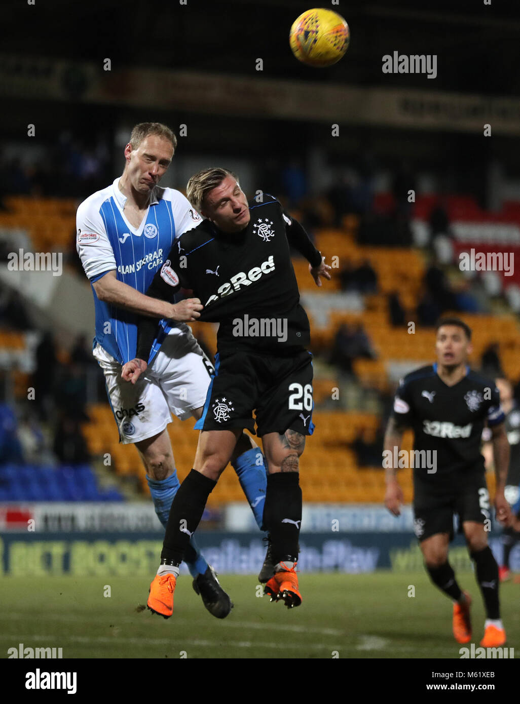 Jason Scotland Rangers Rangers' Jason Cummings challenges St Johnstone's Steven Anderson ...