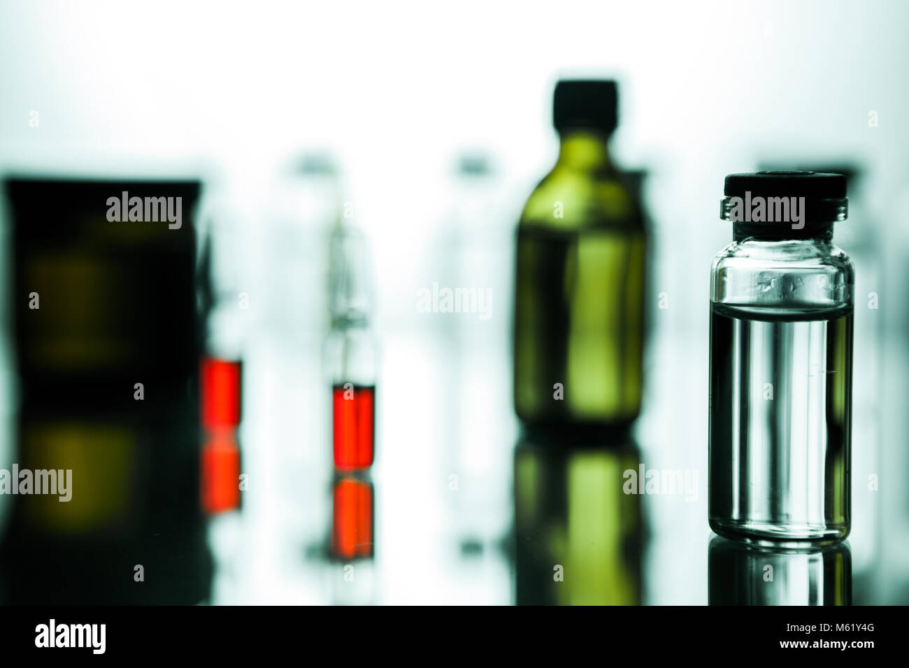Download Group Of Ampoules With A Transparent Medicine In Medical Laboratory Stock Photo Alamy Yellowimages Mockups