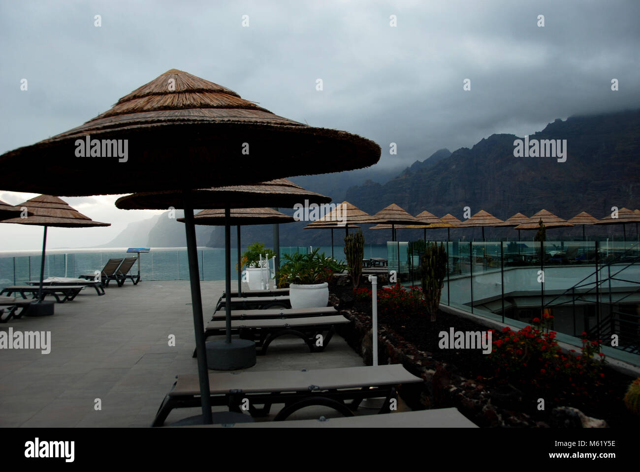 Vista desde un hotel en Tenerife Stock Photo