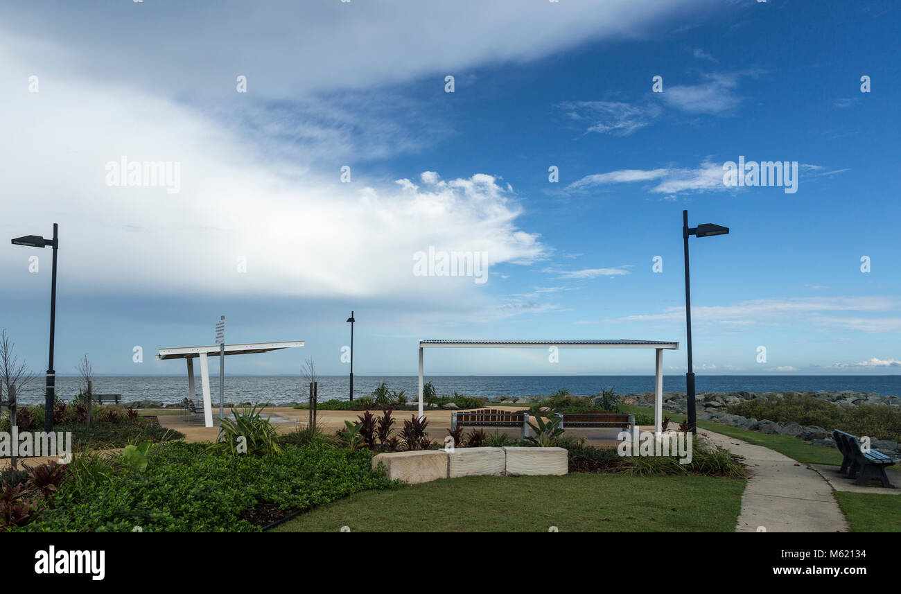 Scenic lookout point located on the northern end of Suttons Beach in the Redcliffe peninsula, Queensland, Australia Stock Photo
