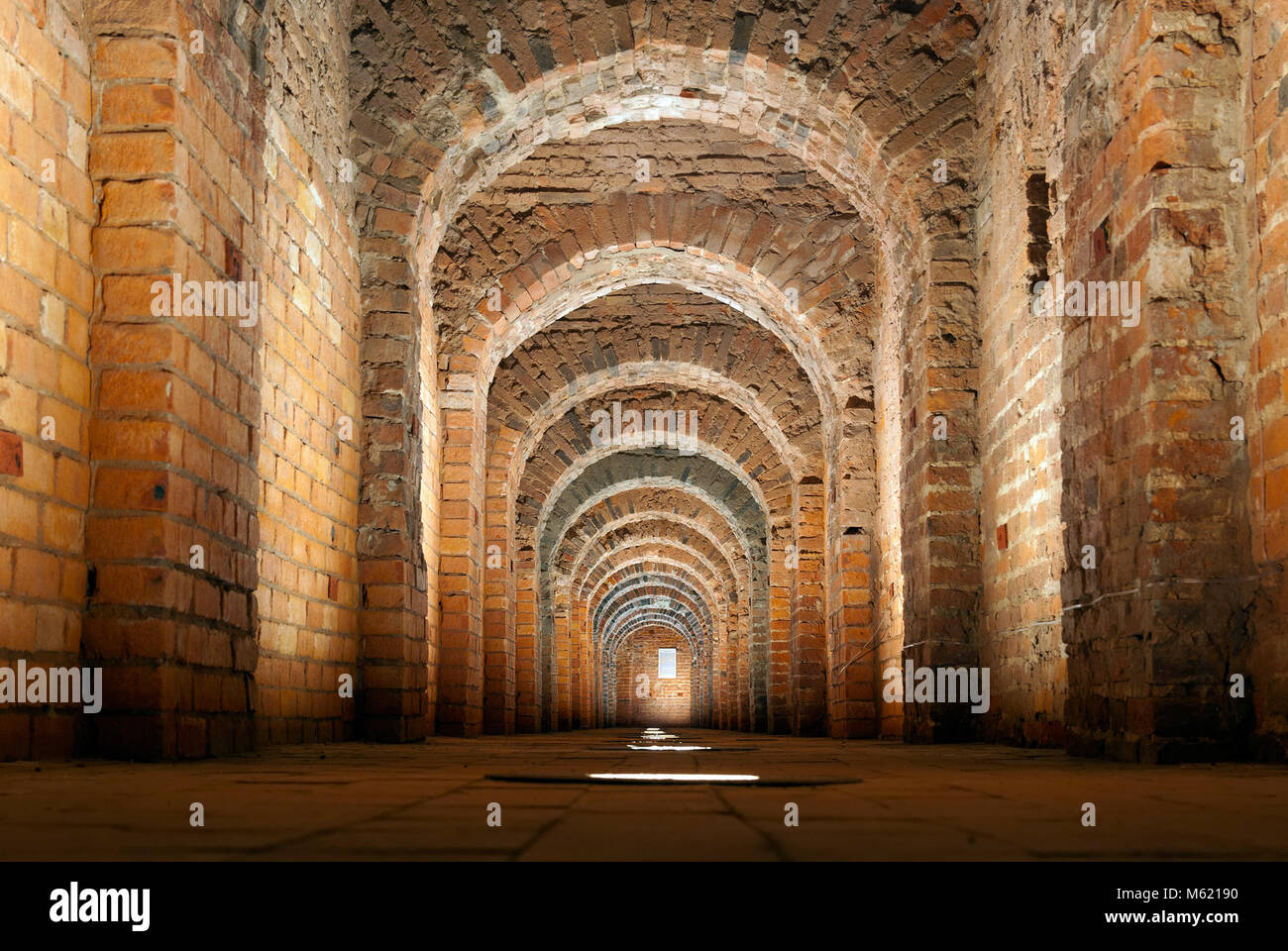SAINT-PETERSBURG, RUSSIA - NOVEMBER 17, 2013: Postern under The Peter and Paul Fortress. Tunnel is located in The Tsar Bastion Stock Photo
