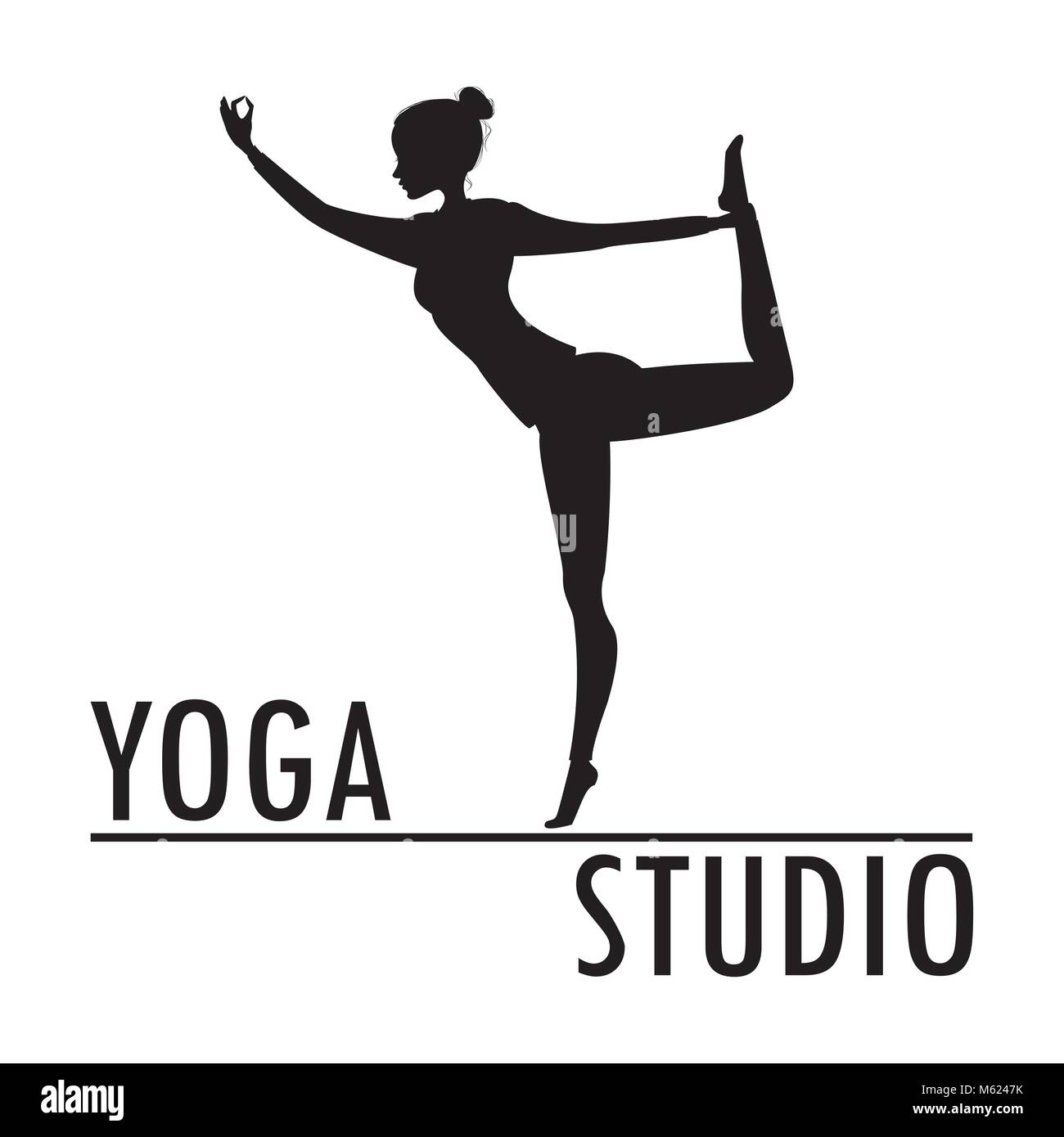 Yoga Logo High Resolution Stock Photography and Images Alamy