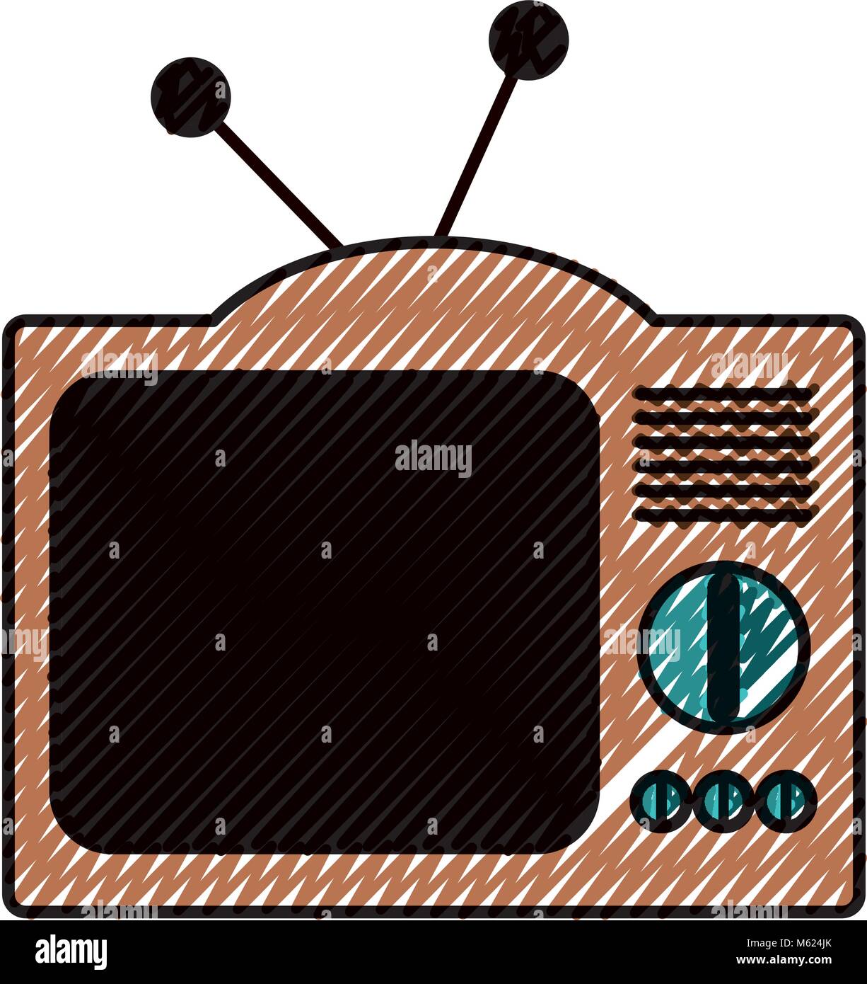 retro television isolated icon Stock Vector Image & Art - Alamy