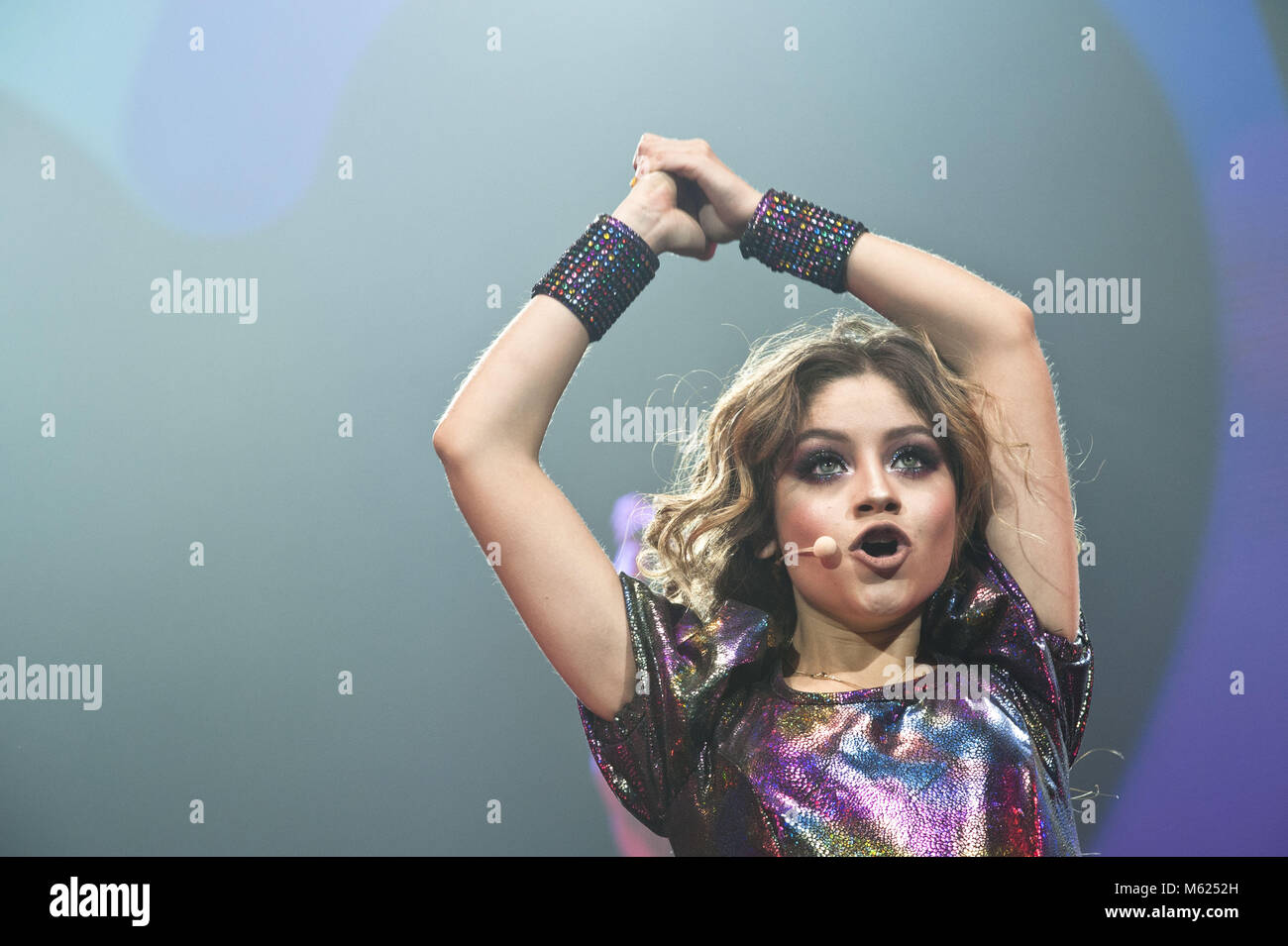 Soy Luna' Concert at the PalaLottomatica Featuring: Karol Sevilla Where:  Rome, Italy When: 27 Jan 2018 Credit: IPA/WENN.com **Only available for  publication in UK, USA, Germany, Austria, Switzerland** Stock Photo - Alamy