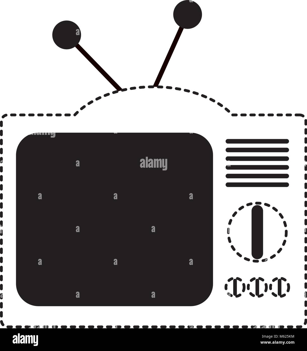 retro television isolated icon Stock Vector Image & Art - Alamy