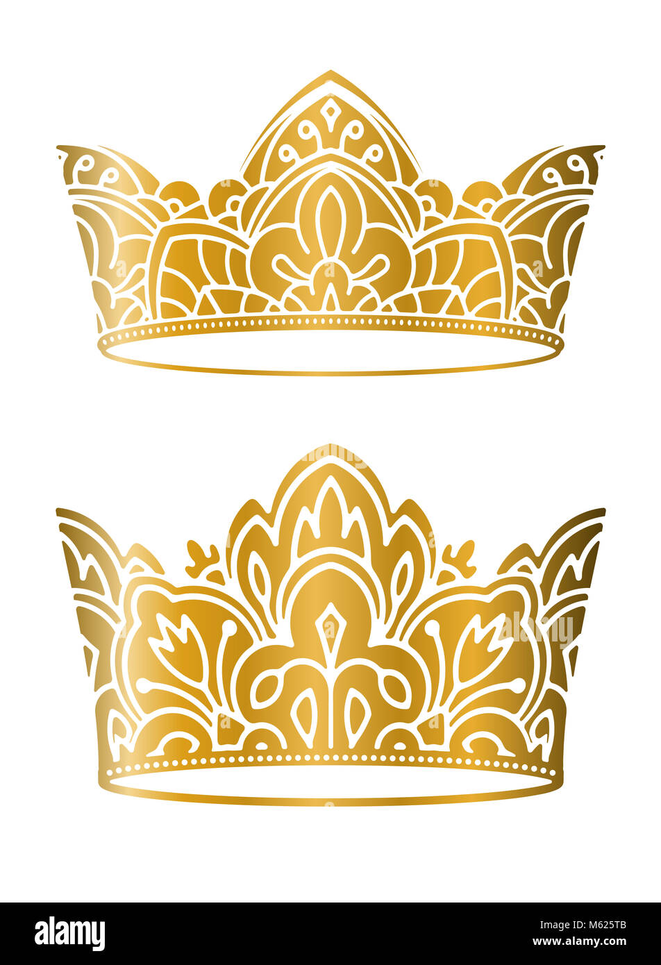 Gold crown vector hires stock photography and images Alamy