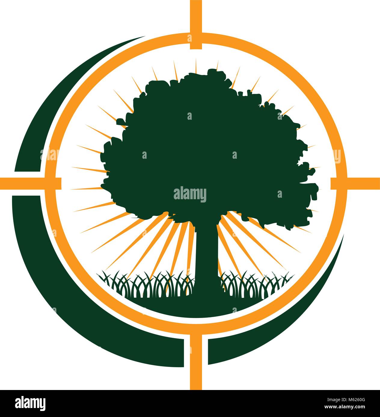 White oak conservation center Stock Vector Images - Alamy