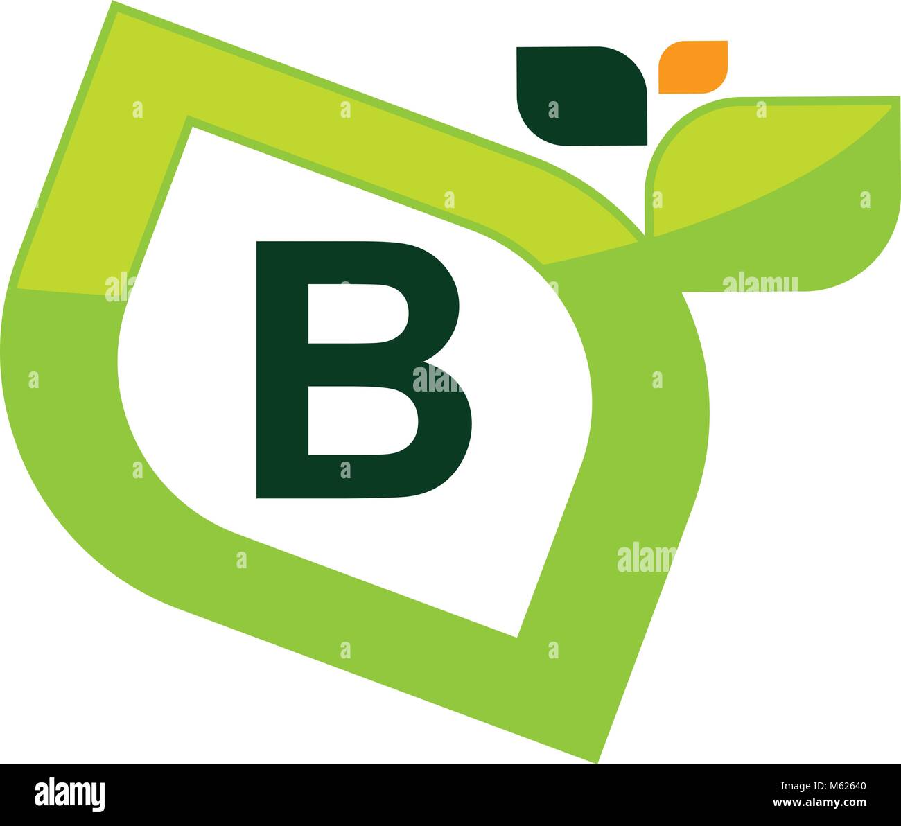 Leaf Initial B Logo Design Template Vector Stock Vector Image & Art - Alamy