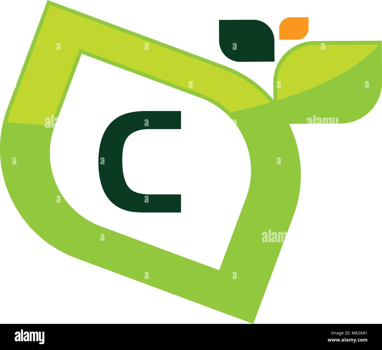 Leaf Initial C Logo Design Template Vector Stock Vector Image & Art - Alamy
