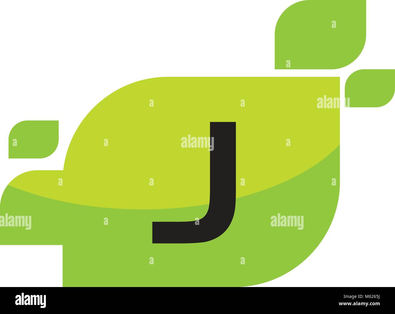 Leaf Initial J Logo Design Template Vector Stock Vector Image & Art - Alamy