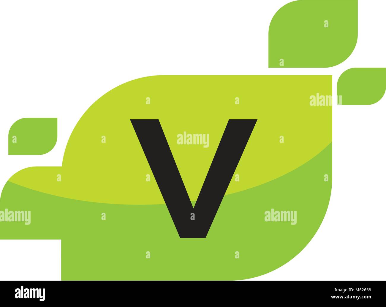 Leaf Initial V Logo Design Template Vector Stock Vector Image & Art - Alamy