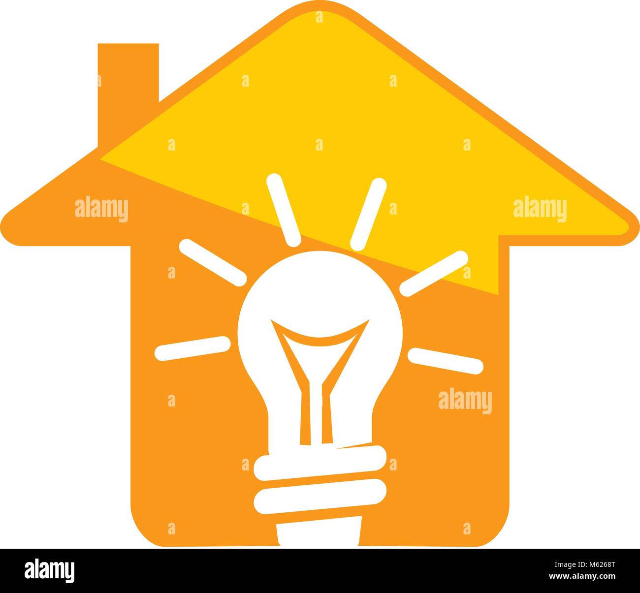 Home Bulb Logo Design Template Vector Stock Vector Image & Art - Alamy