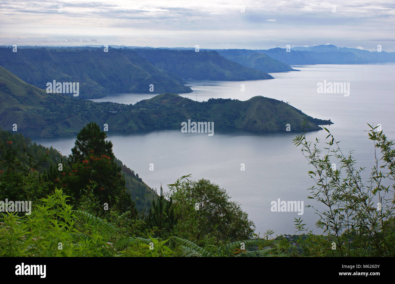 Simalem Park, Lake Toba, North Sumatra, Indonesia Stock Photo