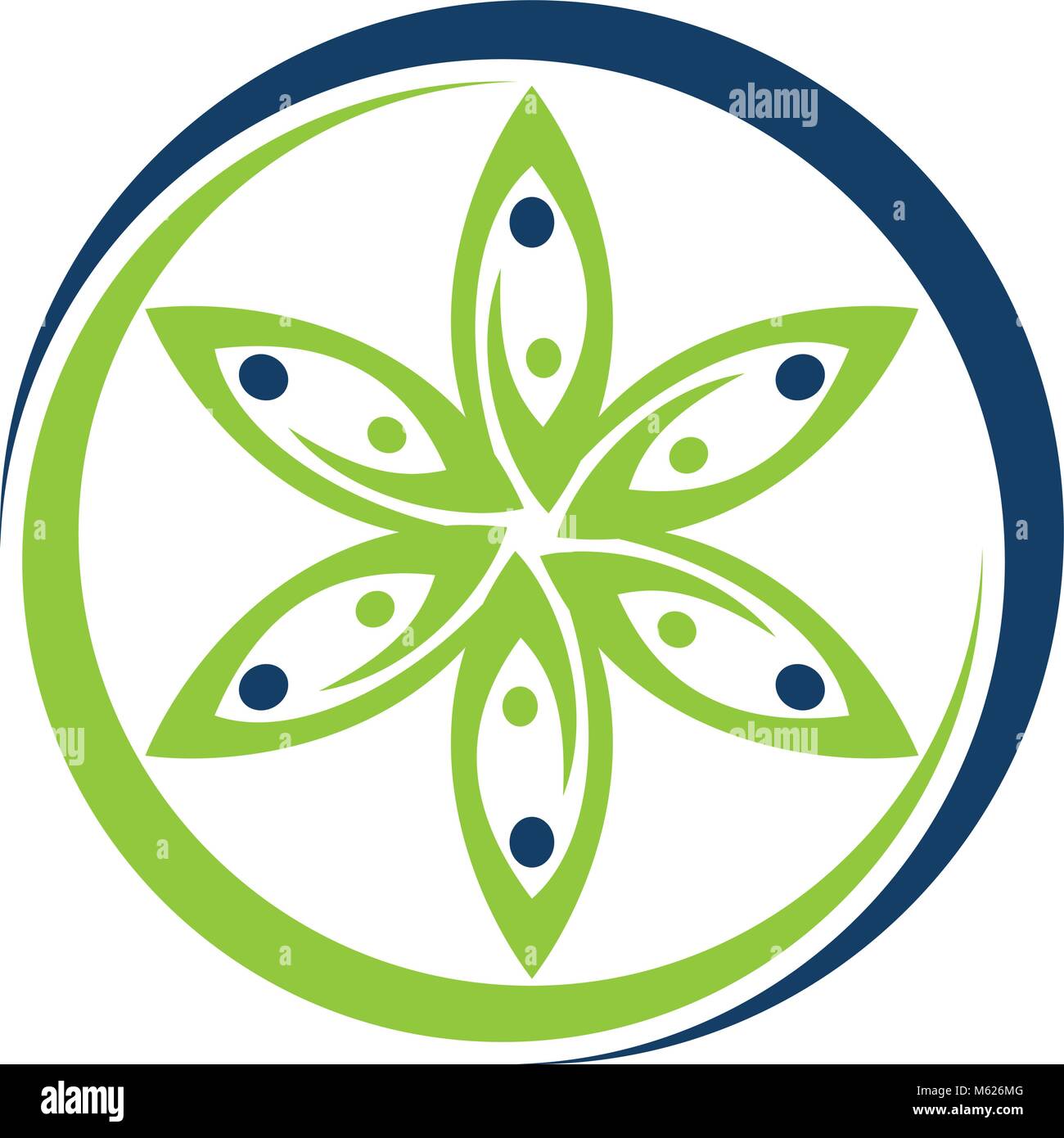 Leaf Flower Wellness Stock Vector Image & Art Alamy