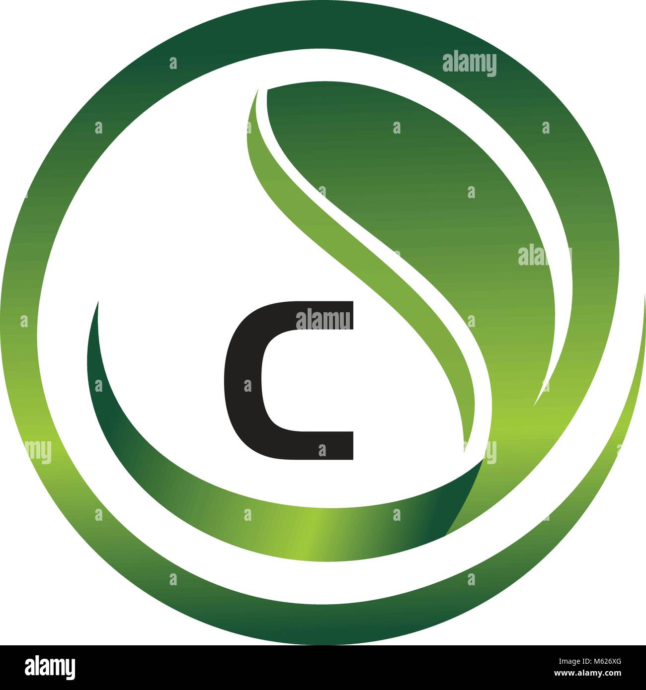 Leaf Initial C Logo Design Template Vector Stock Vector Image & Art - Alamy