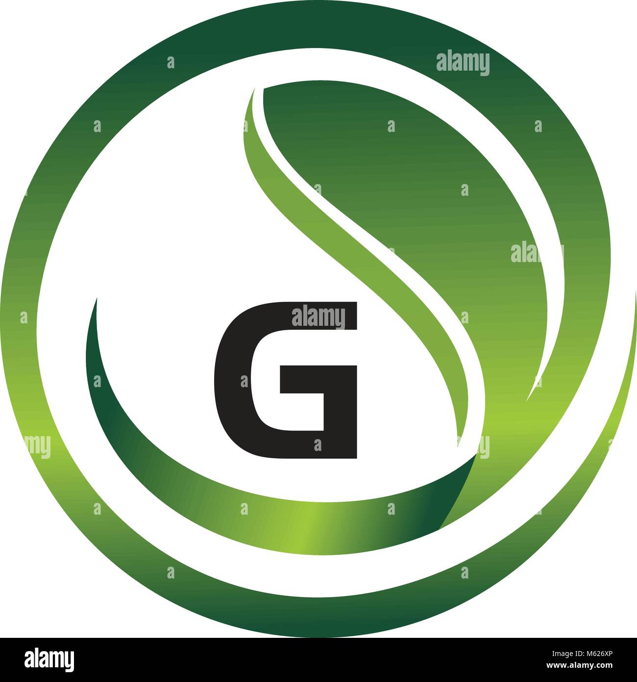 Leaf Initial G Logo Design Template Vector Stock Vector Image & Art - Alamy