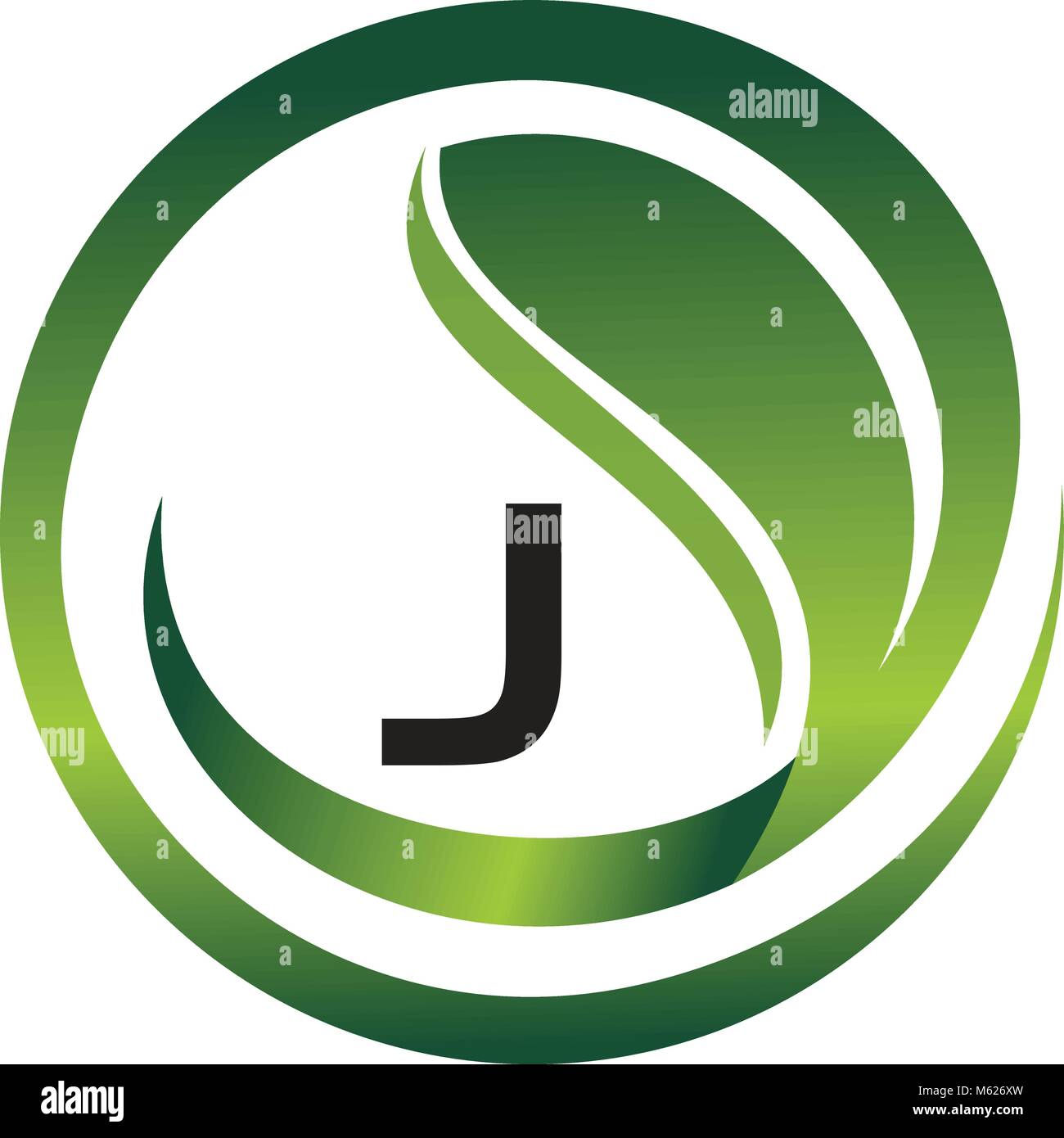 Leaf Initial J Logo Design Template Vector Stock Vector Image & Art - Alamy