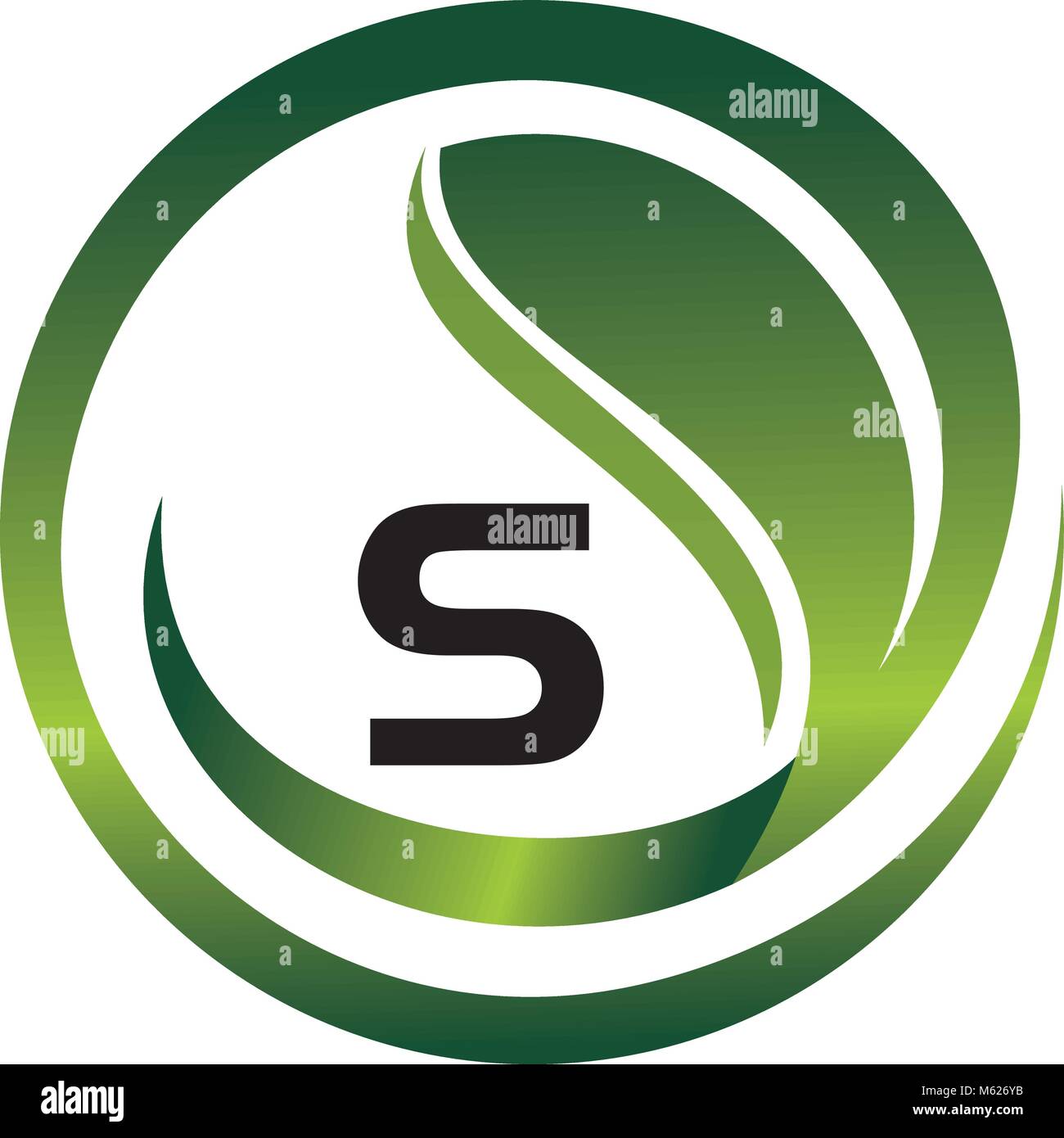 Leaf Initial S Logo Design Template Vector Stock Vector Image & Art - Alamy