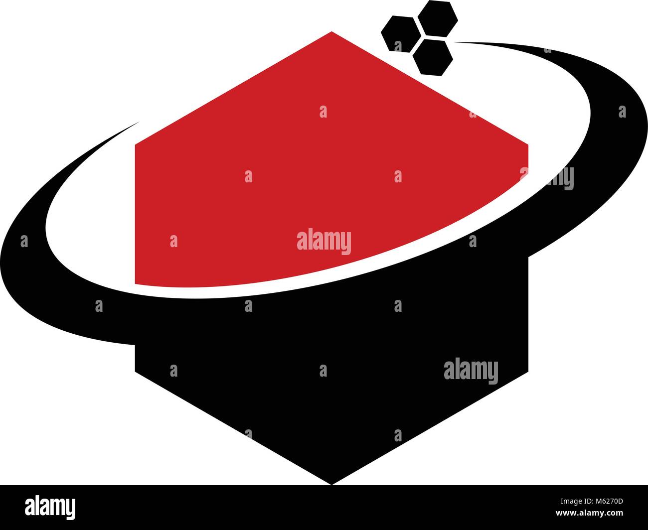 Media Hexagon Logo Design Template Vector Stock Vector Image & Art - Alamy