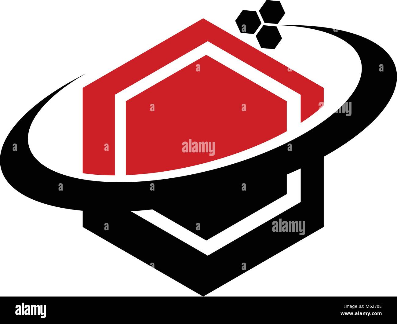 Media Hexagon Logo Design Template Vector Stock Vector Image & Art - Alamy
