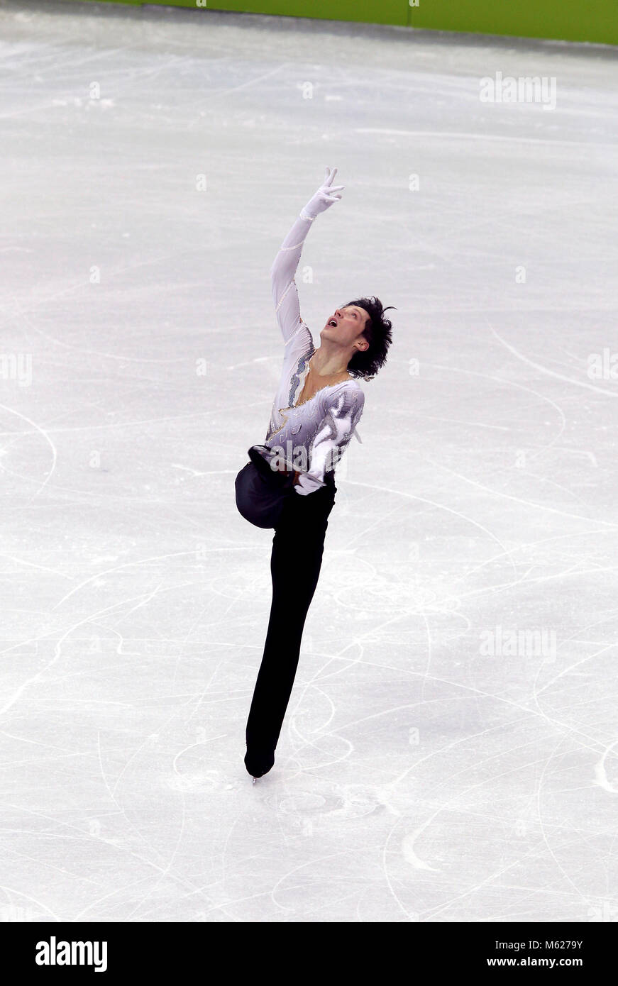 Johnny Weir of the United States during the Olympic Men's Free Skating