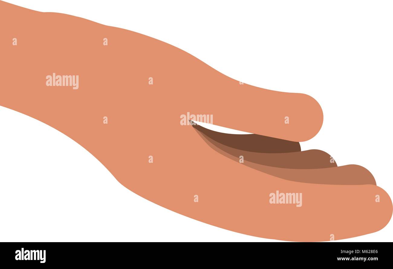 Hand with palm open icon vector illustration graphic design Stock ...