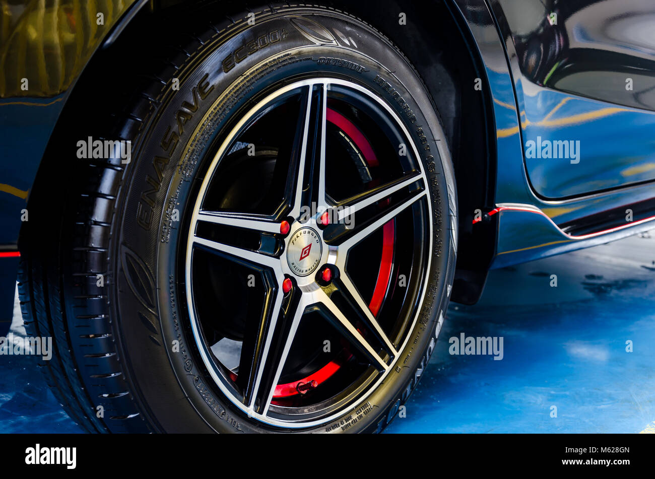 Car alloy wheels hires stock photography and images Alamy