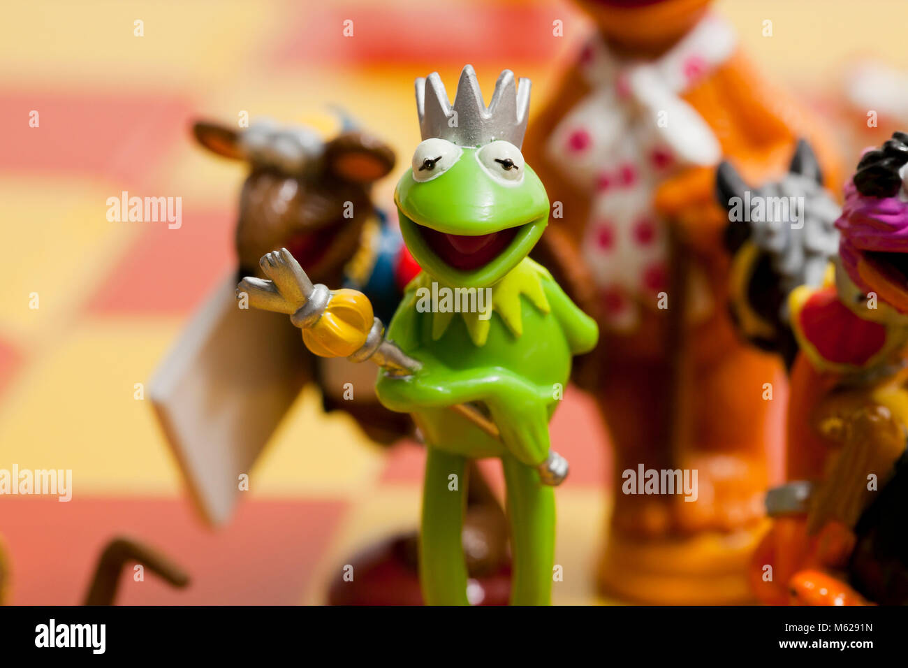 Kermit the Frog action figure - USA Stock Photo