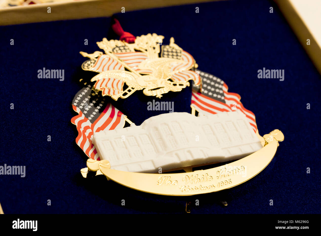 The White House Christmas ornament, 1995 - USA Stock Photo