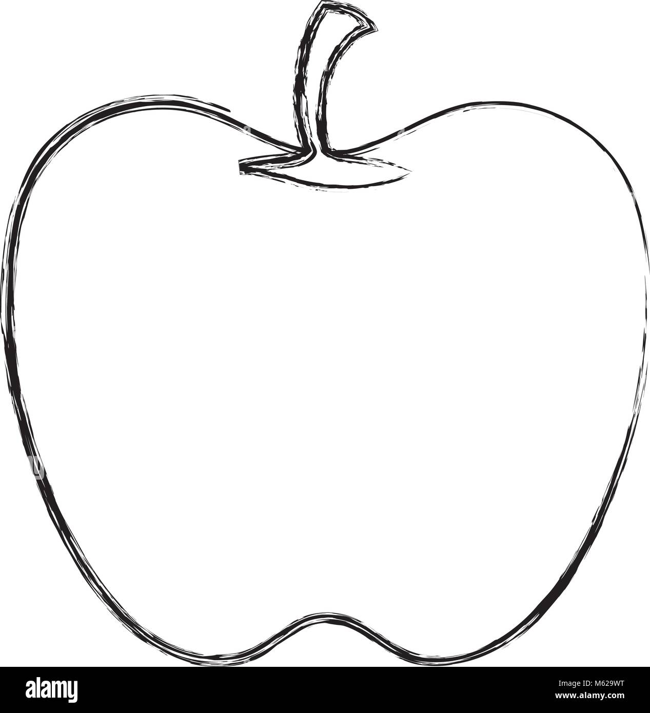 Apple. Fruit drawing. - Apple - Pin | TeePublic