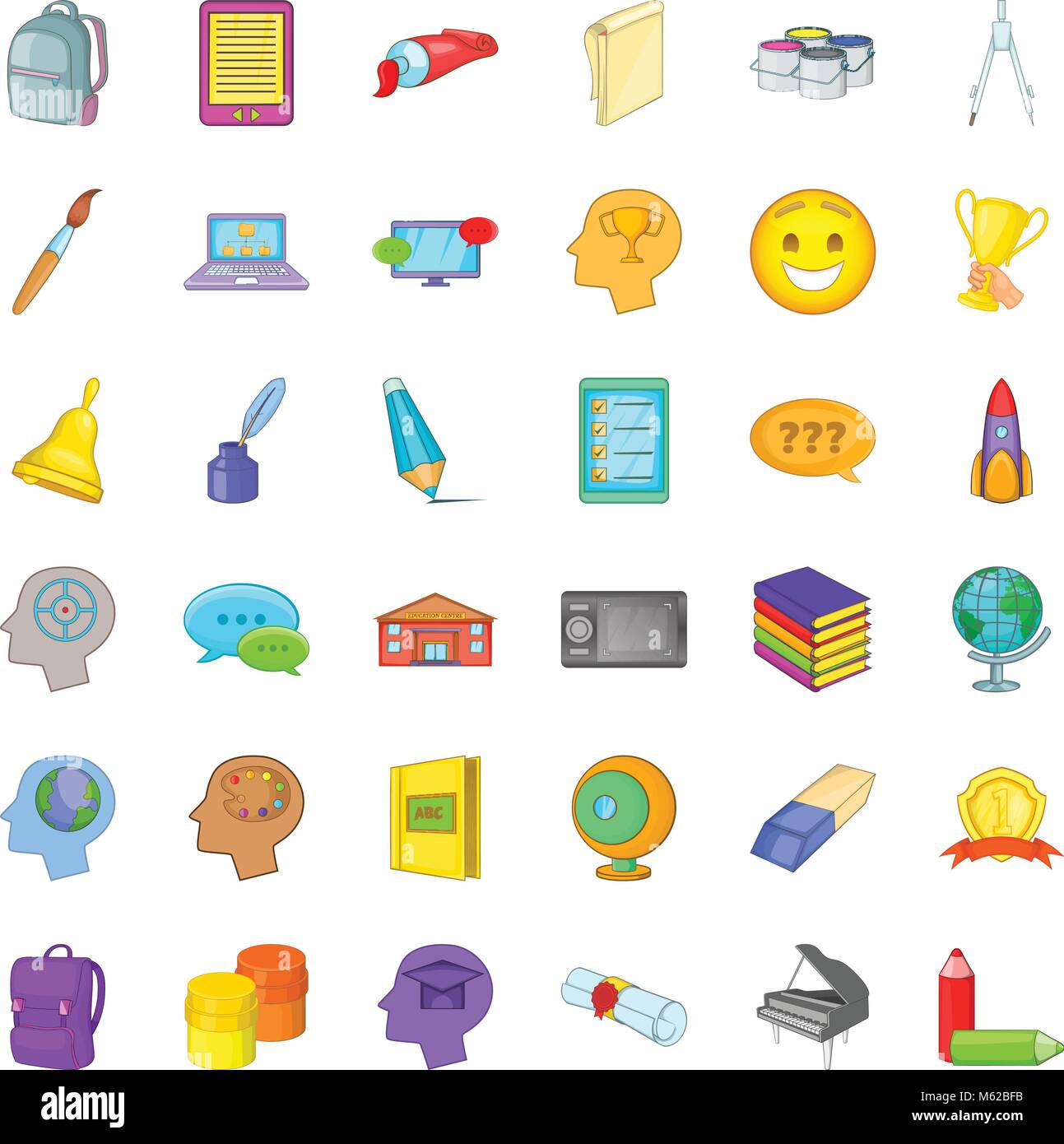 Network wide icons set, cartoon style Stock Vector Image & Art - Alamy