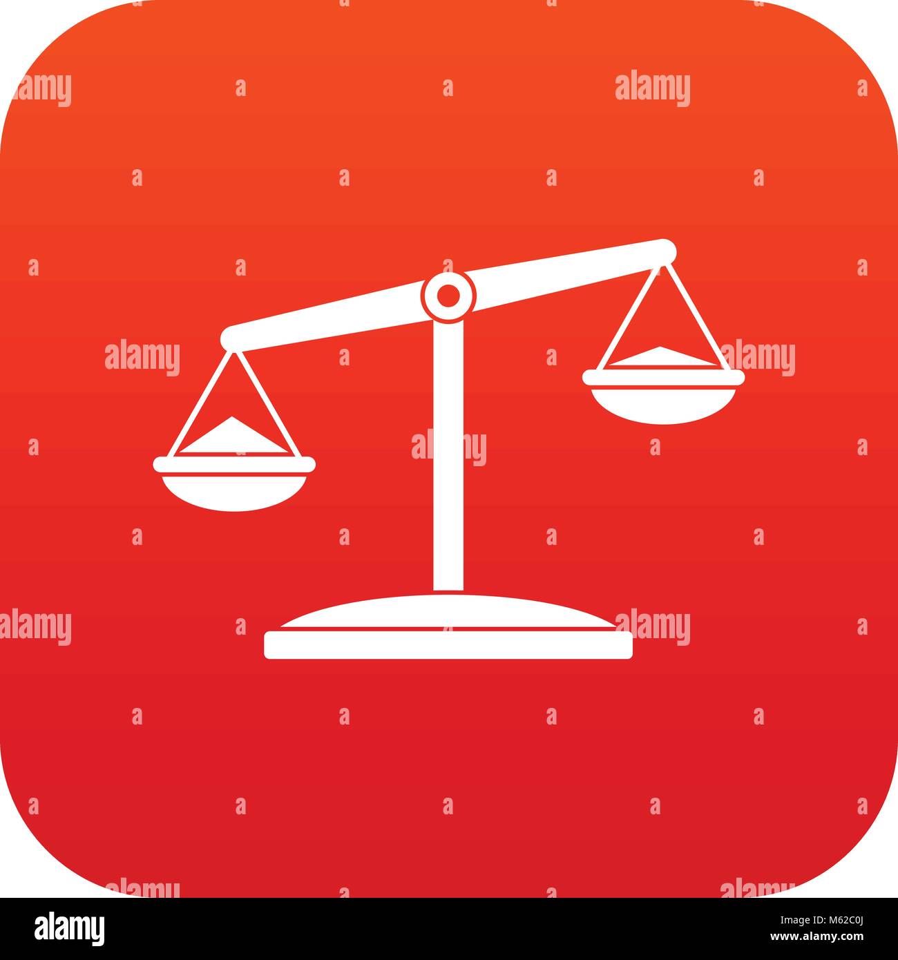 Retro scales icon digital red Stock Vector Image & Art Alamy