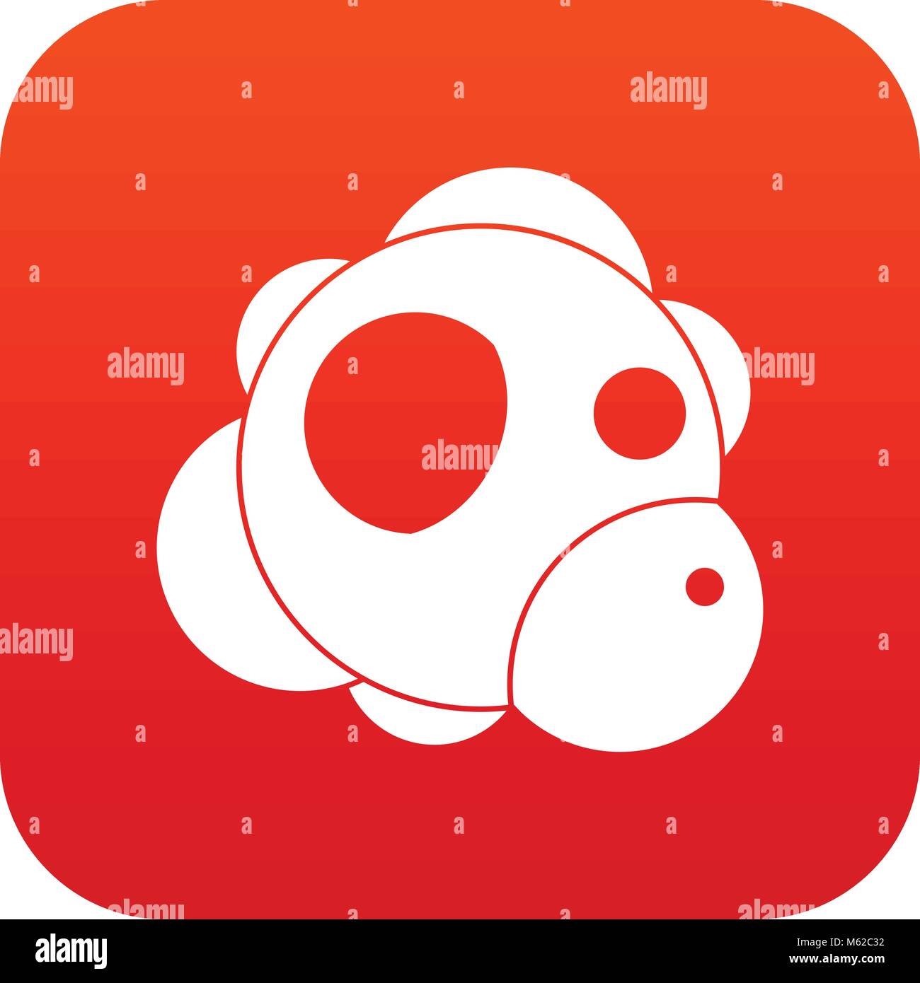 Atom icon digital red Stock Vector Image & Art - Alamy