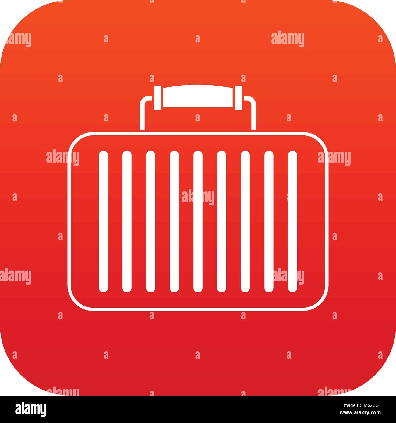 Briefcase icon digital red Stock Vector Image & Art - Alamy