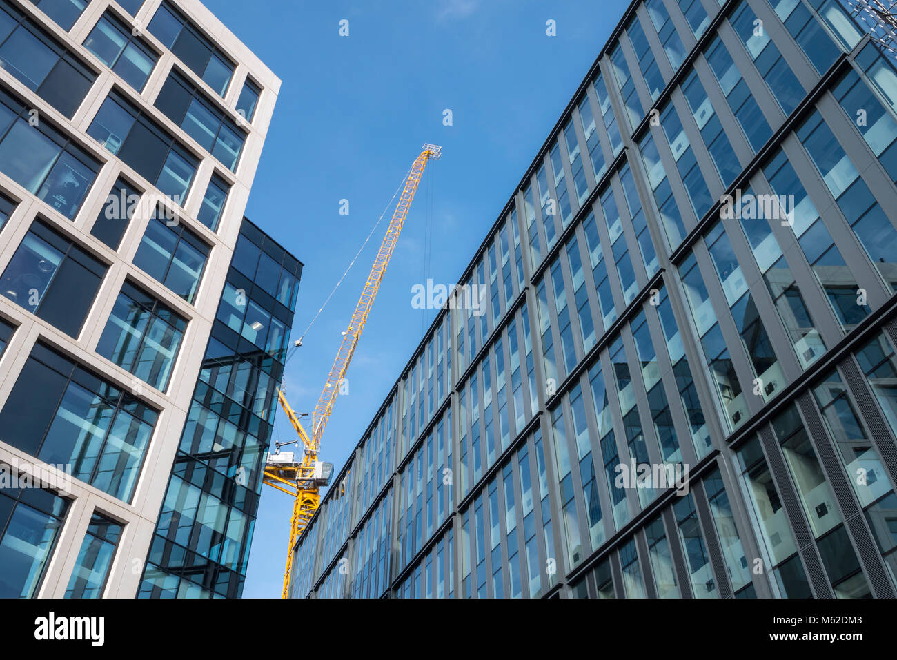 High rise construction crane Cardiff Stock Photo - Alamy