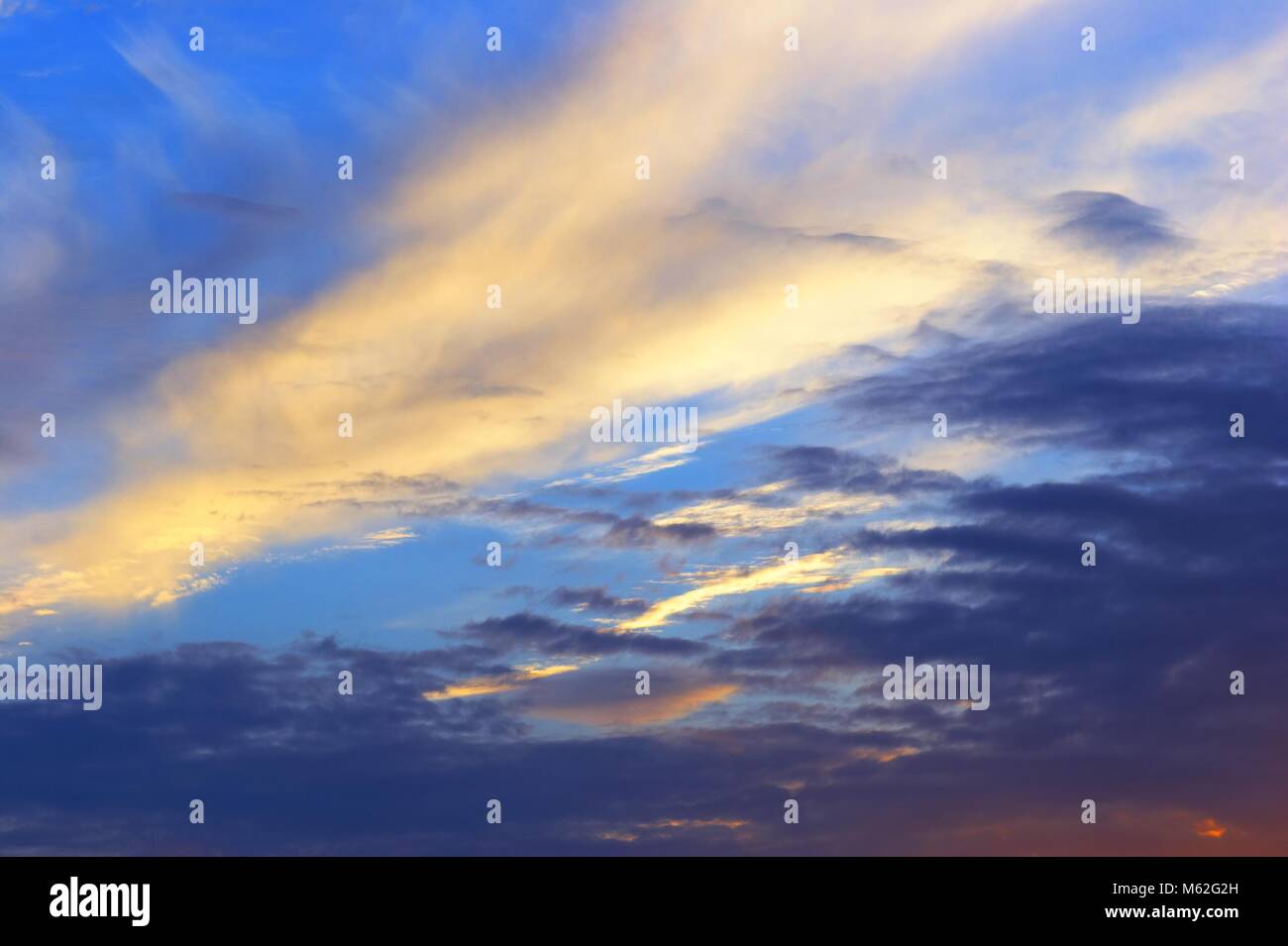 sunset sky and clouds Stock Photo - Alamy