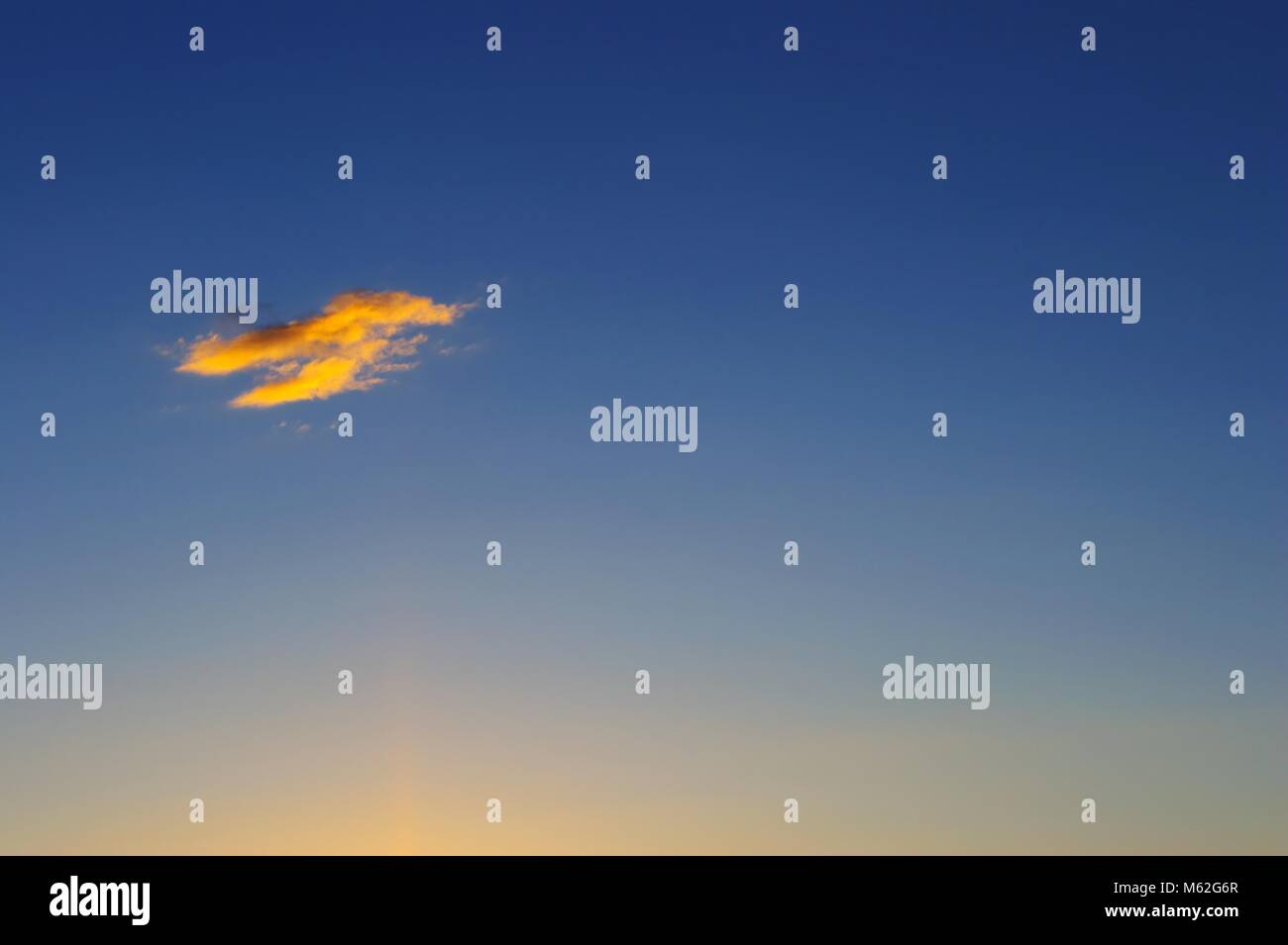 sunset cloud and the blue sky Stock Photo - Alamy
