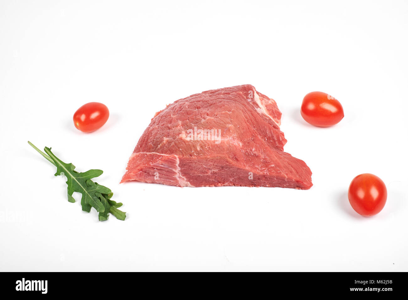 fresh raw beef isolated on white background Stock Photo - Alamy